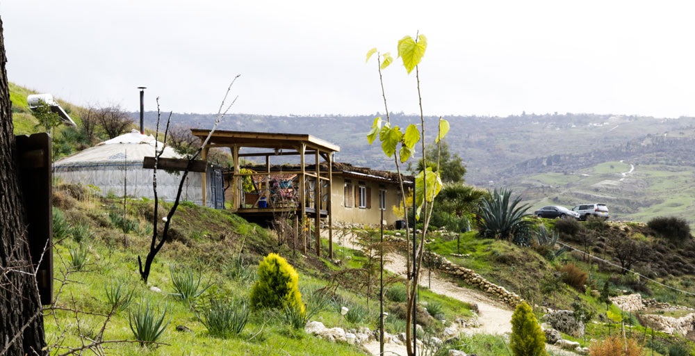 Mongolian yurts campsite in Cyprus