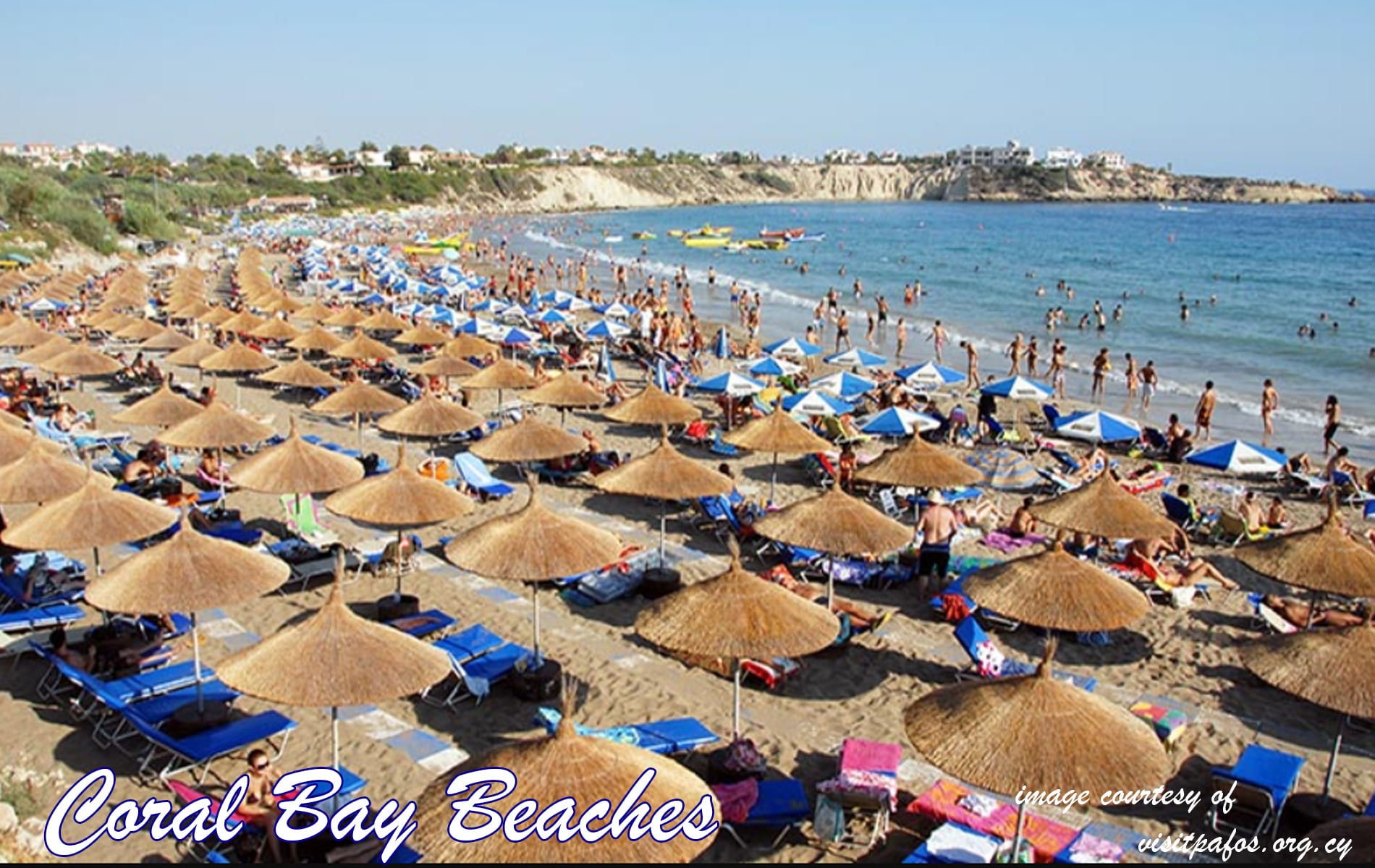 Visit Coral Bay Beaches in a taxi from Paphos airport